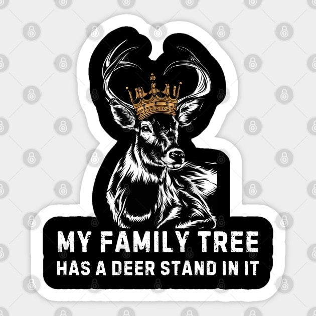 Deer Crown Sticker by Estrella Design